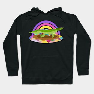 Big Crocodile with style WPAP Hoodie